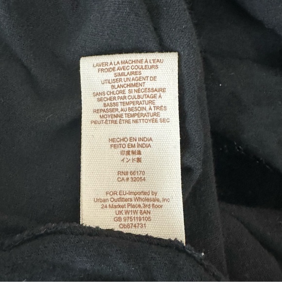 Free People Black Embroidered Sleeve Penny Shirt - Picture 9 of 9